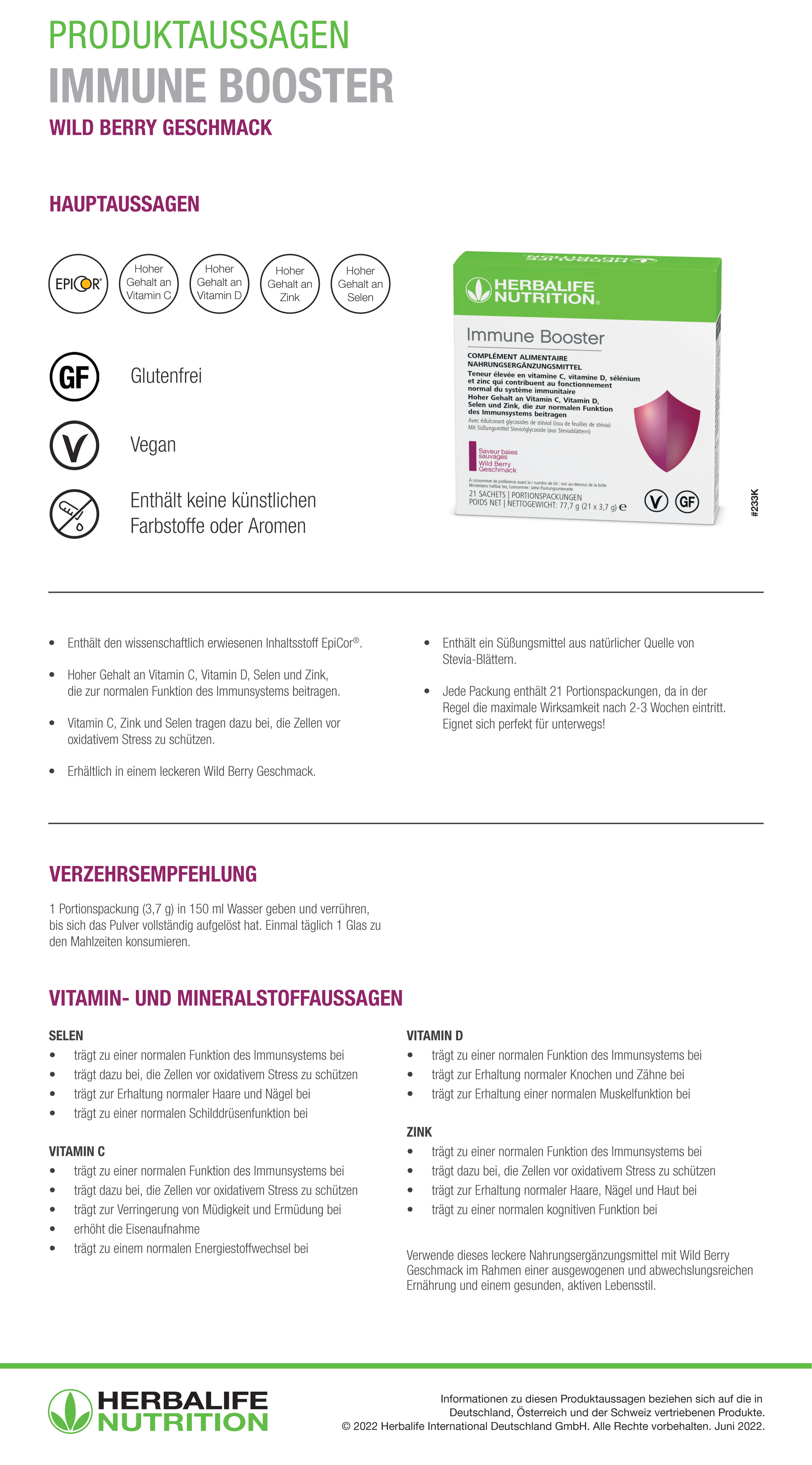 Immune Booster Wild Berry (ref: 233K)